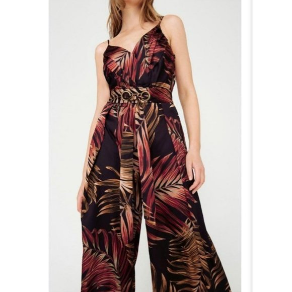 SHEIKE Floral Castaway High Waisted Wide Leg Pants - Picture 6 of 13